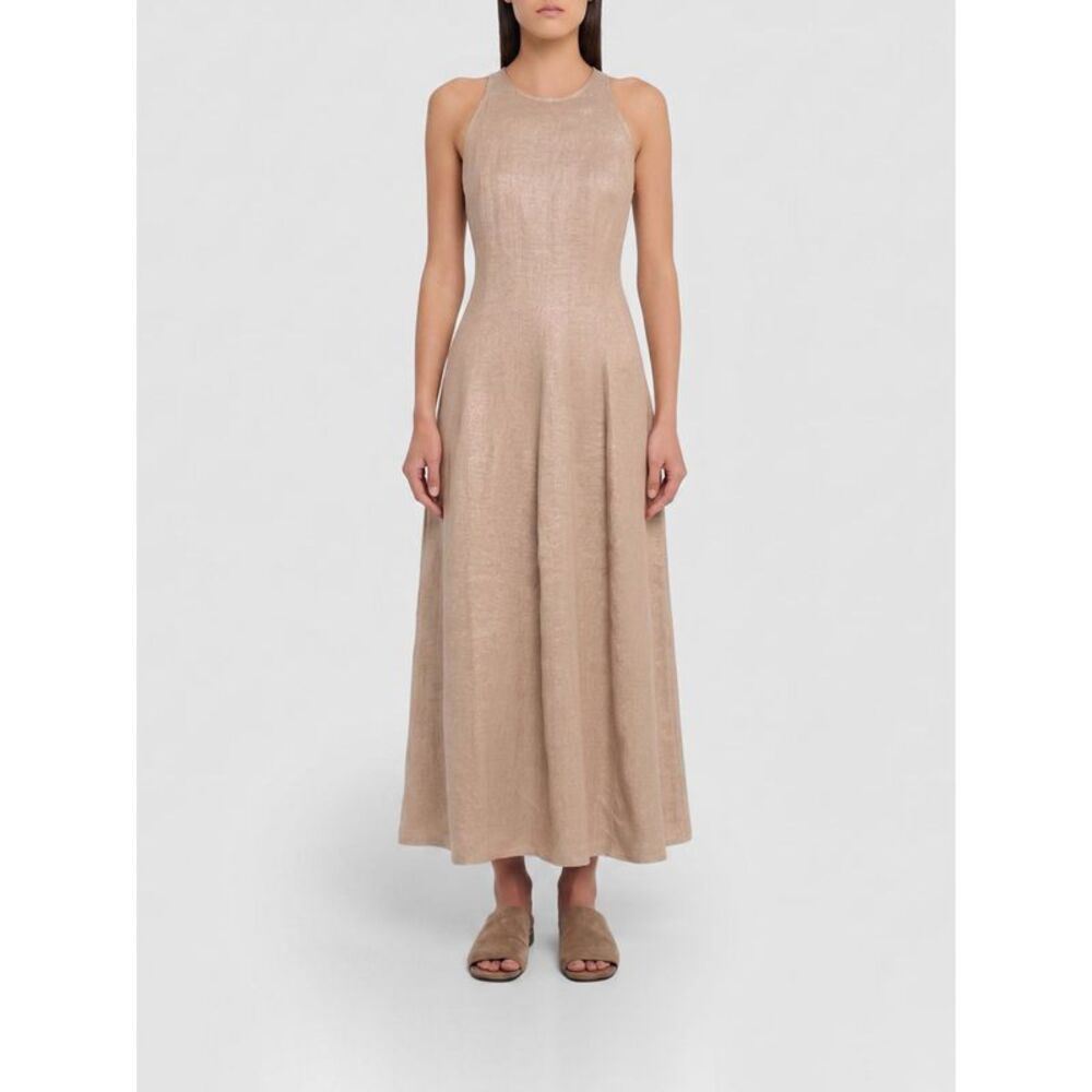 Brunello Cucinelli Women Linen Blend Midi Dress Brunello Cucinelli